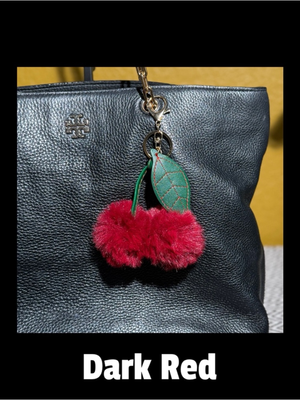 Plush Cherry Pom-Pom Bag Charm - Choice of One - Picture 2 of 9